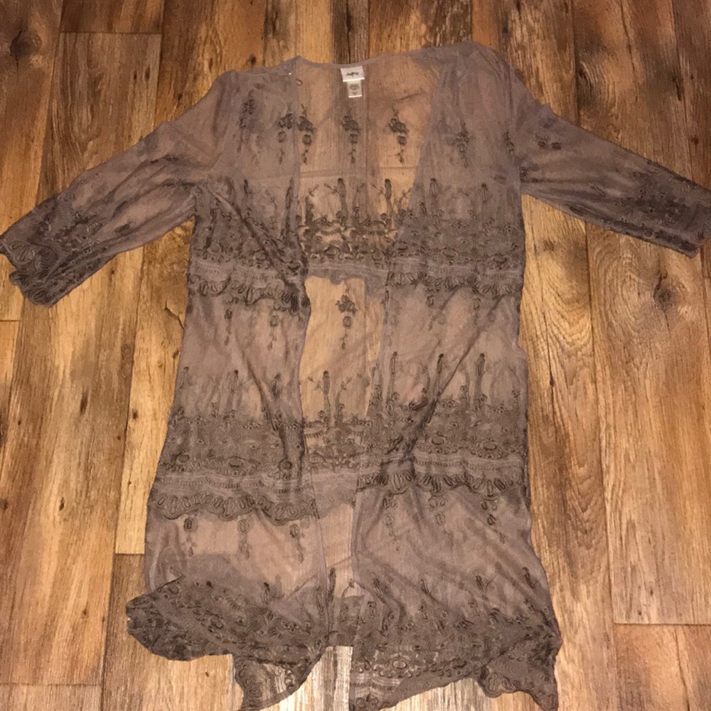 Brown Lace Duster